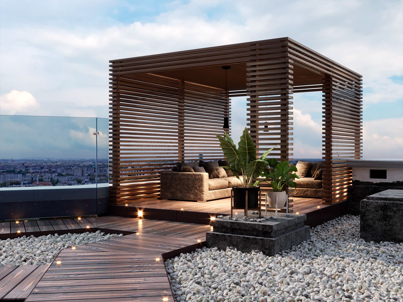 Project of office terrace in the center of Kiev